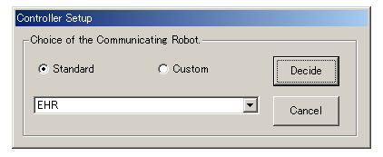 select the communicationg robot